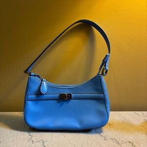 Wilsons Leather Sky Blue Shoulder Bag